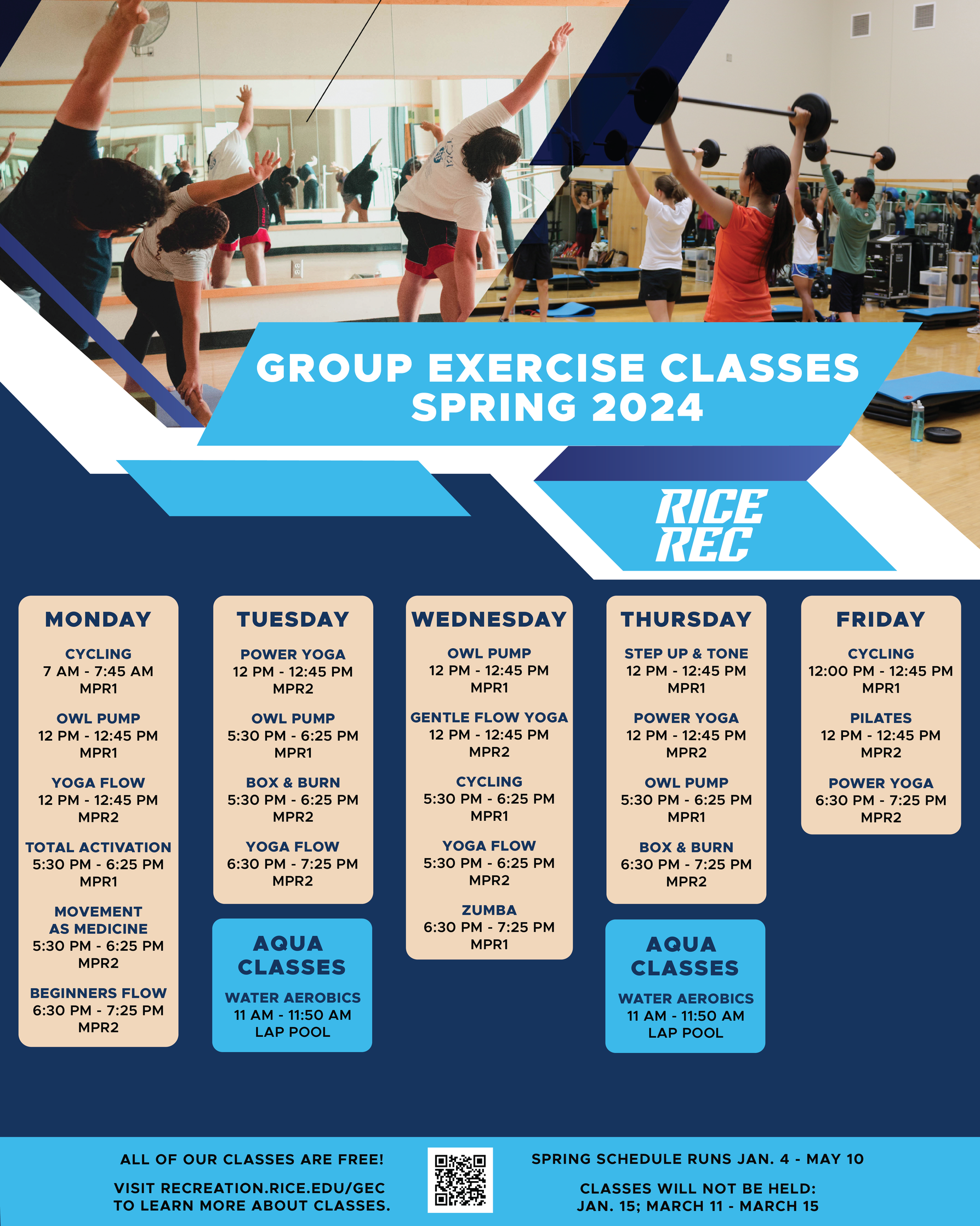 Free hotsell exercise classes